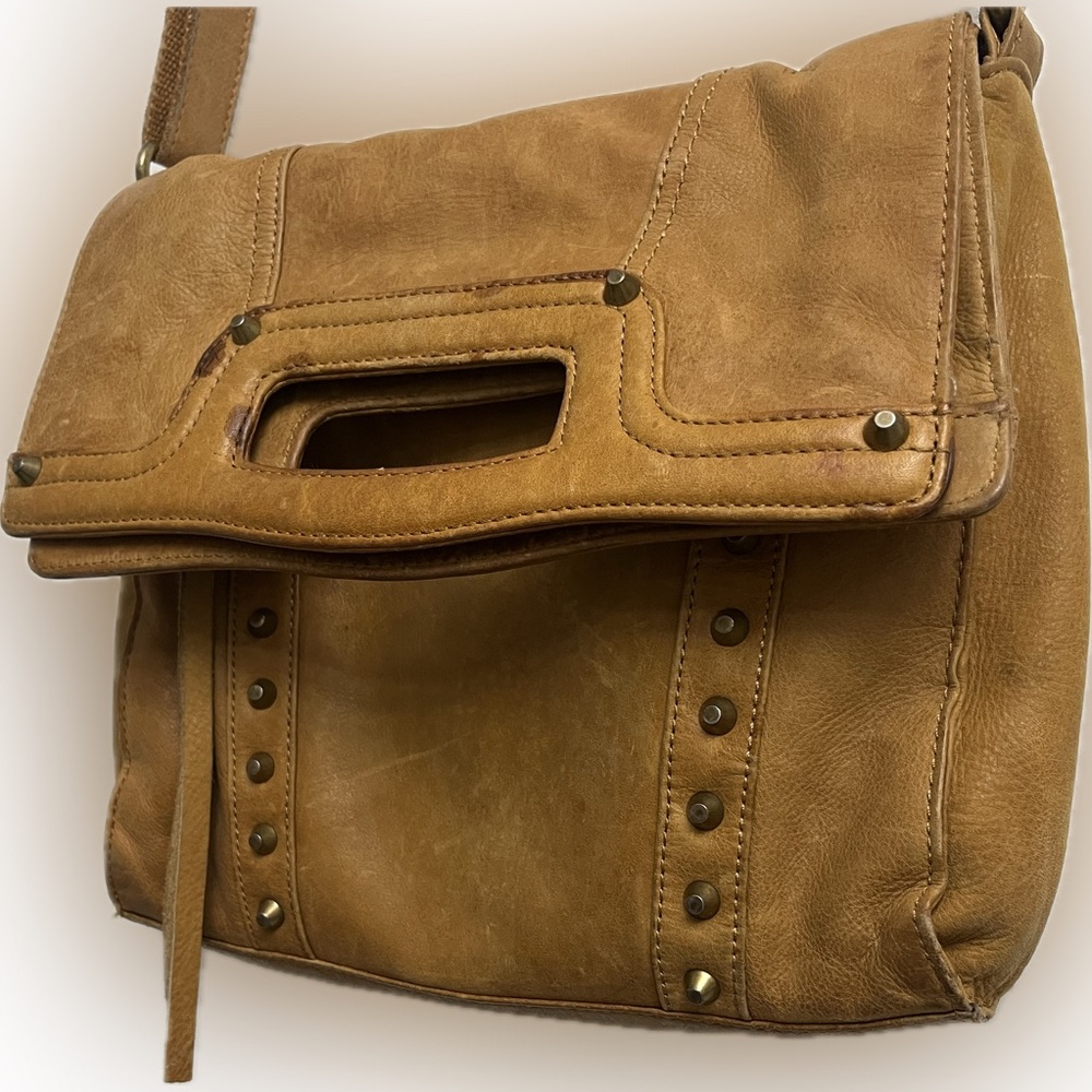 Vintage LUCKY BRAND leather magnetic close multi wear crossbody retired bag - Picture 12 of 16